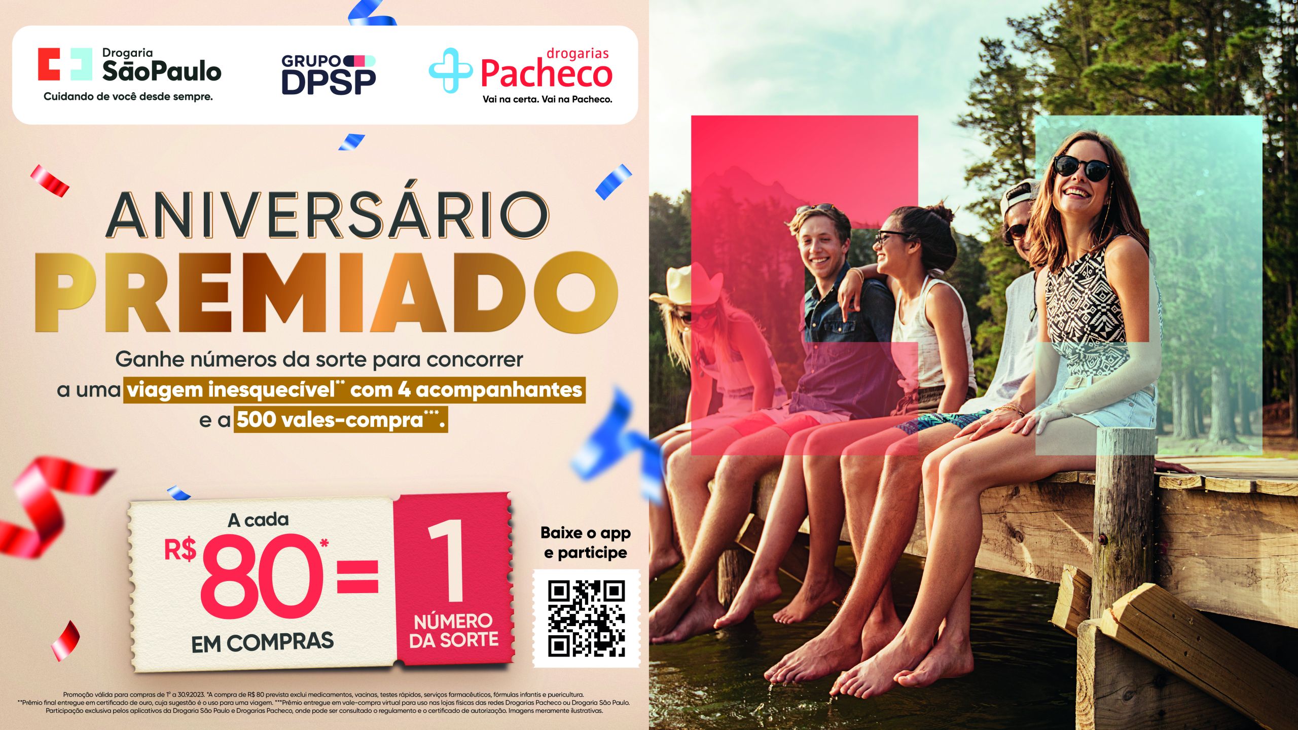 Drogarias Pacheco e Drogaria São Paulo lançam a promoção