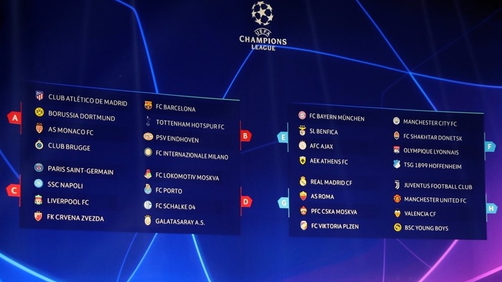 Sorteio define grupos da UEFA Champions League - ABC da Comunicação