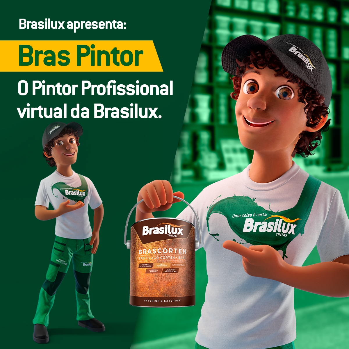 Brasilux lança Bras Pintor, pioneiro avatar do setor de tintas - ABC da  Comunicação