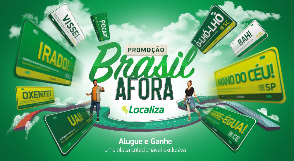 Promoção Destinos do Brasil da Localiza presenteia clientes com placas  colecionáveis com gírias de cada região - ABC da Comunicação