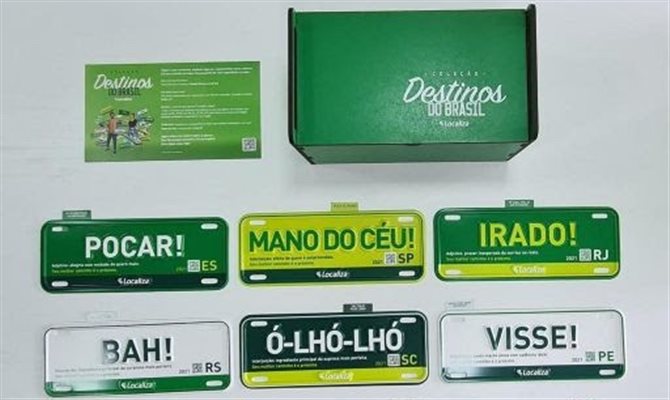 Promoção Destinos do Brasil da Localiza presenteia clientes com placas  colecionáveis com gírias de cada região - ABC da Comunicação