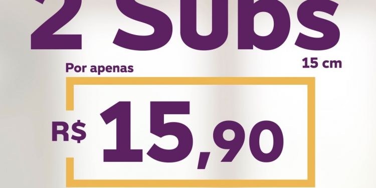 Subway inicia promoção de dois sandubas de 15 cm por apenas R$ 15,90