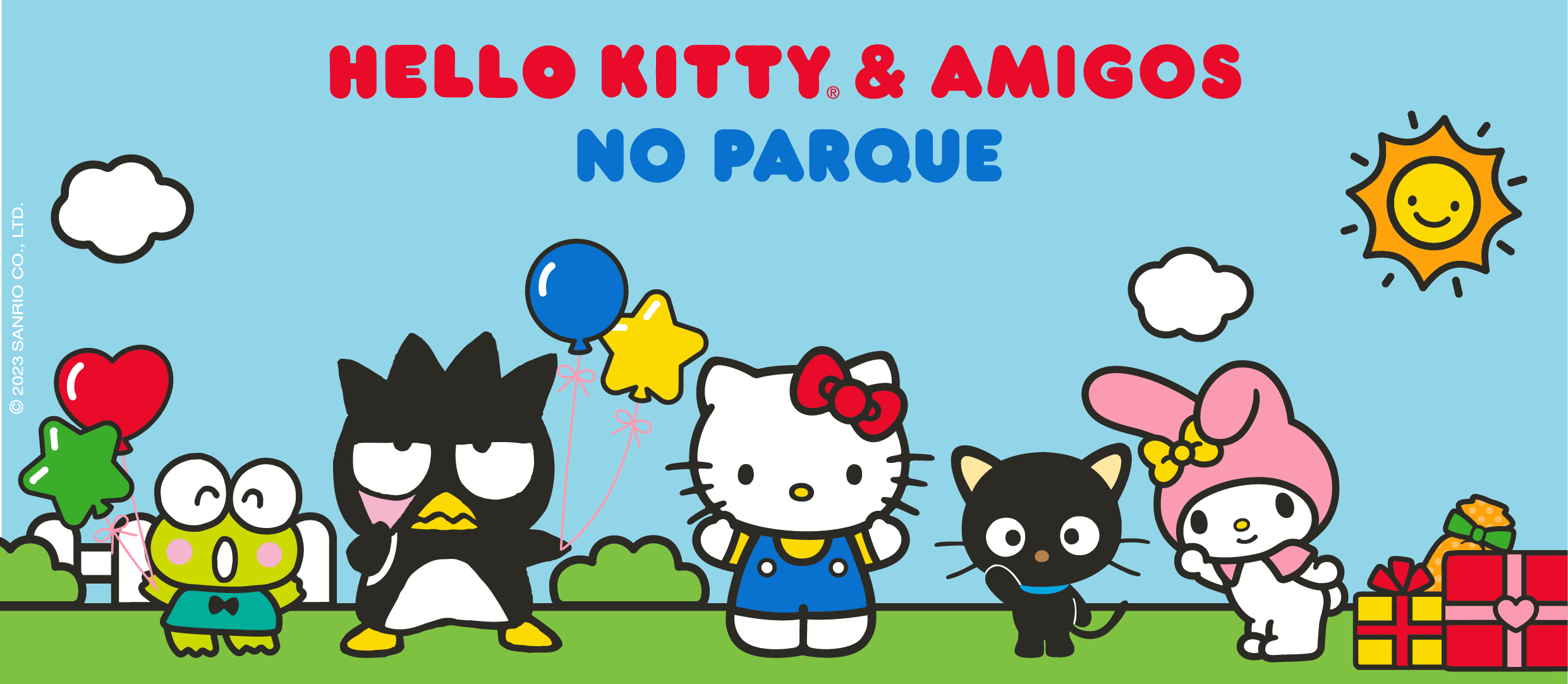 Festejando com Hello Kitty e Amigos